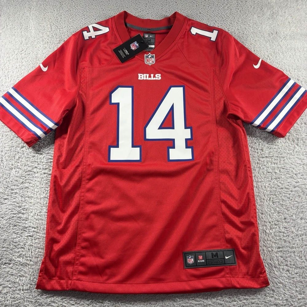 Buffalo‎ Bills Jersey #14 Stefon Diggs Red On Field Mens Medium NWT NFL Nike